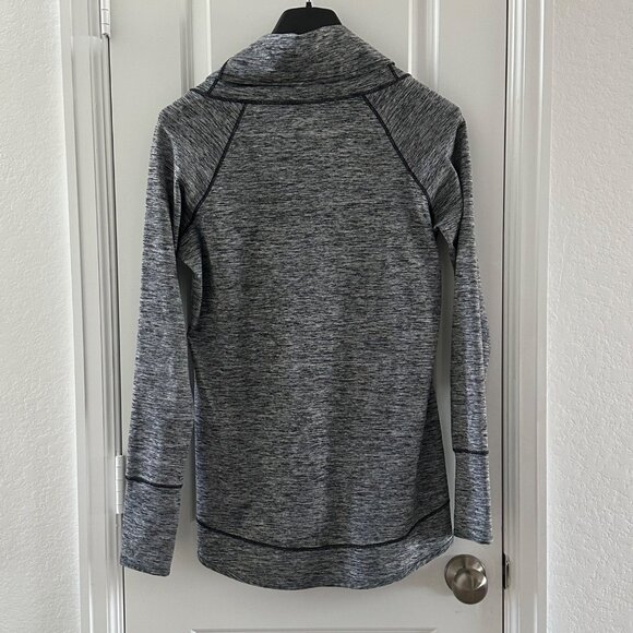 Reebok Womens Gray Heathered Long-Sleeve Cowl Neck Pullover Top XL - Picture 2 of 7